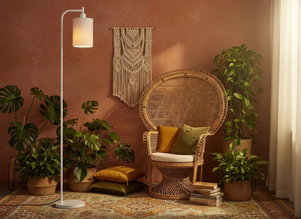 Dimmable Floor Lamp with Remote, Modern Linen Shade Standing Lamp with 3 Color Temperatures